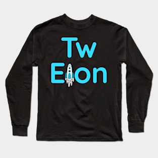 Elon Twitter rocket tee. Long Sleeve T-Shirt